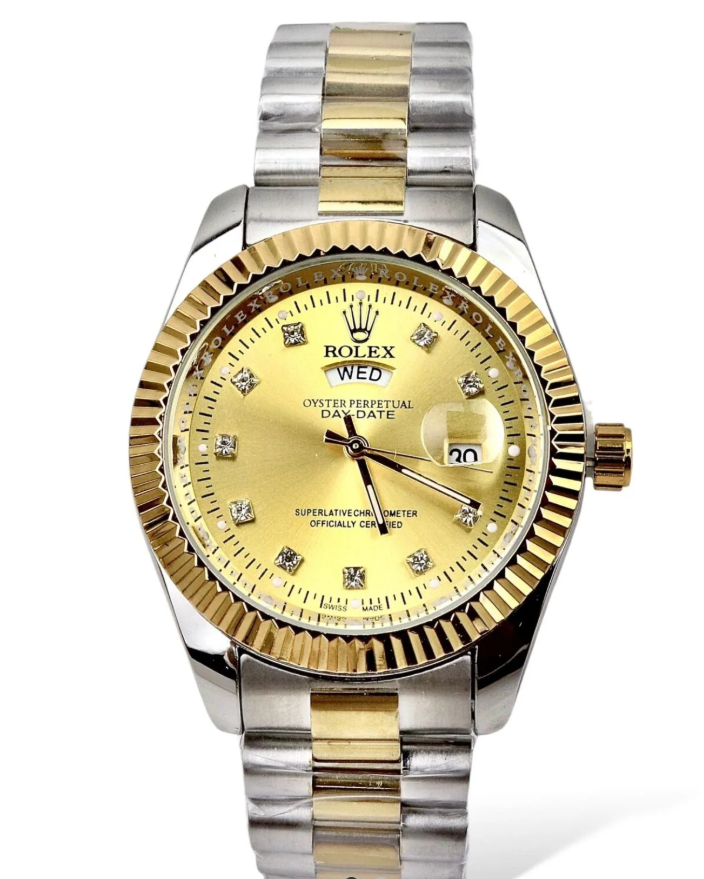 Rolex Watch With Master Lock And Day & Date Working Premium Quality
