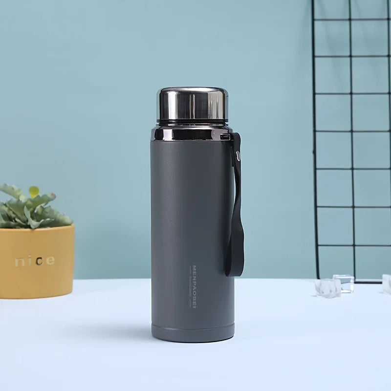 1PC 304 large capacity stainless steel insulated water cup for men and women, outdoor portable car mounted business sports