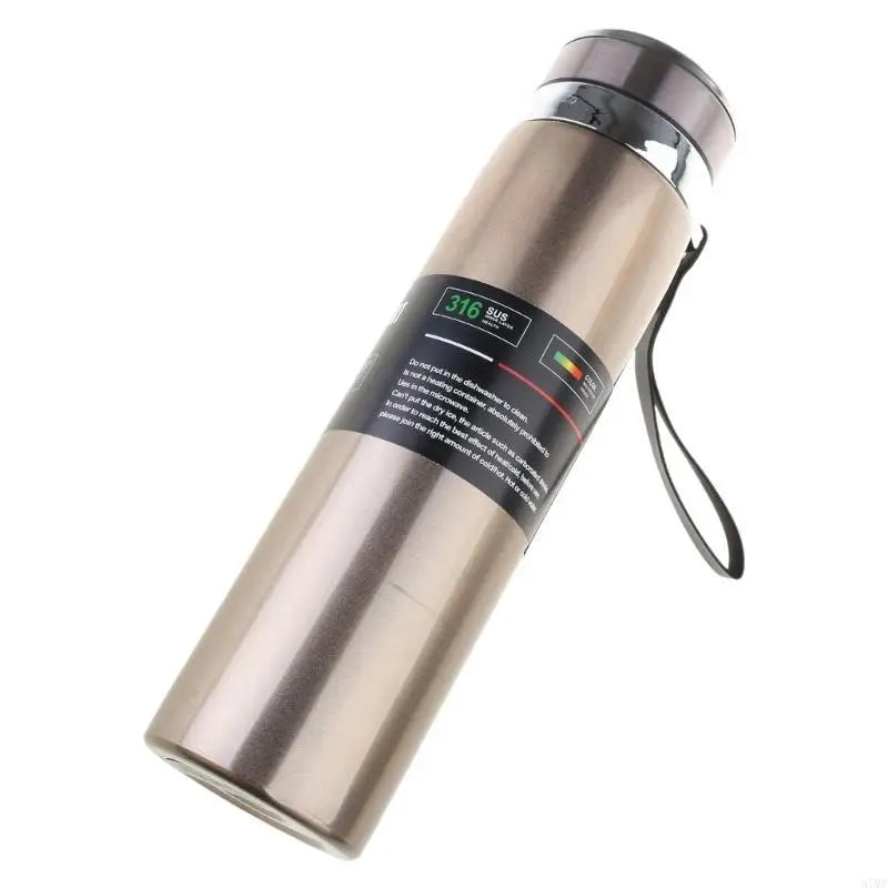 37MF Portable Vacuum Insulated Stainless Steel Water Bottle 1000ML for Office and Outdoor Use