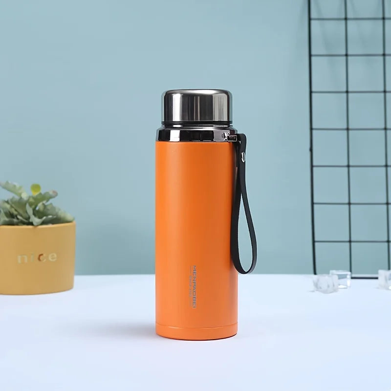 1PC 304 large capacity stainless steel insulated water cup for men and women, outdoor portable car mounted business sports