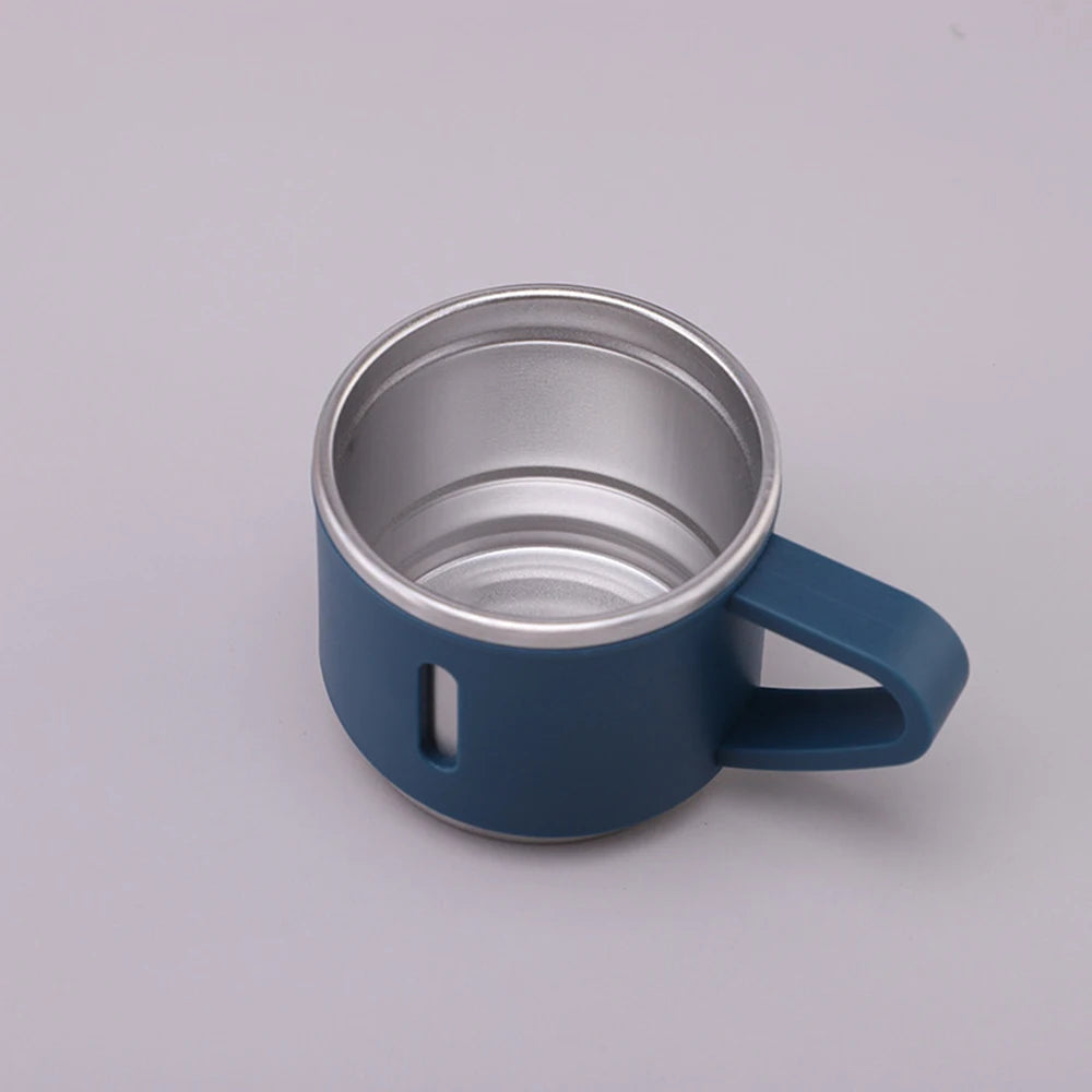 500 ml One Cup Three Lid Thermos Cup Set 304 Stainless Steel Handle Lid Gift Cup Men's And Women's Portable Gift Box Set