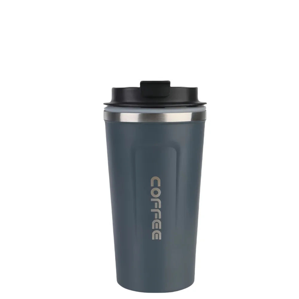 510ML Thermo Cafe Coffee Mug Car Thermos Mug Leak_Proof Travel Thermo Cup for Tea Water Coffee Double Stainless Steel