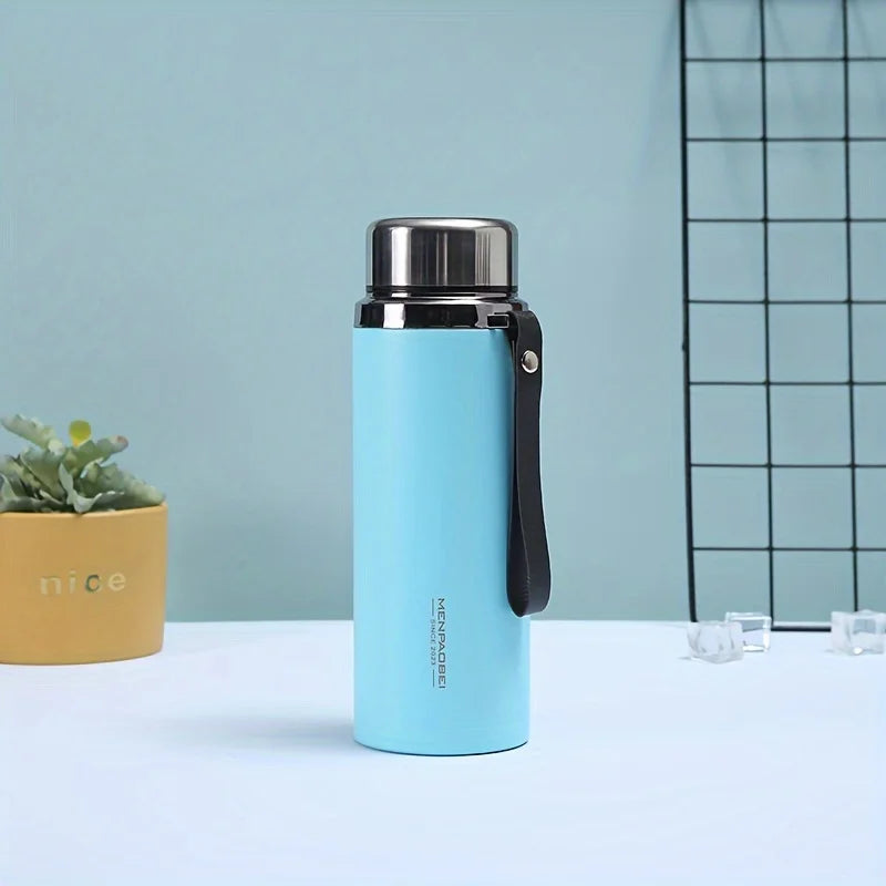 1PC 304 large capacity stainless steel insulated water cup for men and women, outdoor portable car mounted business sports