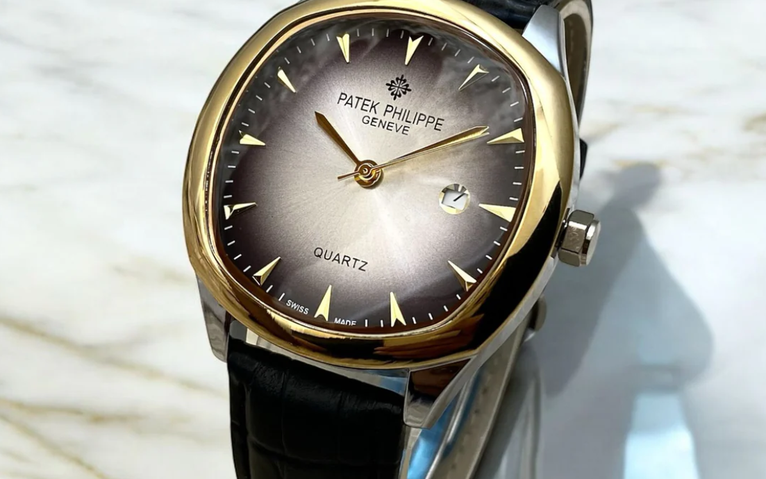 Patek Philippe -Geneve Belt - Golden Gray Black
