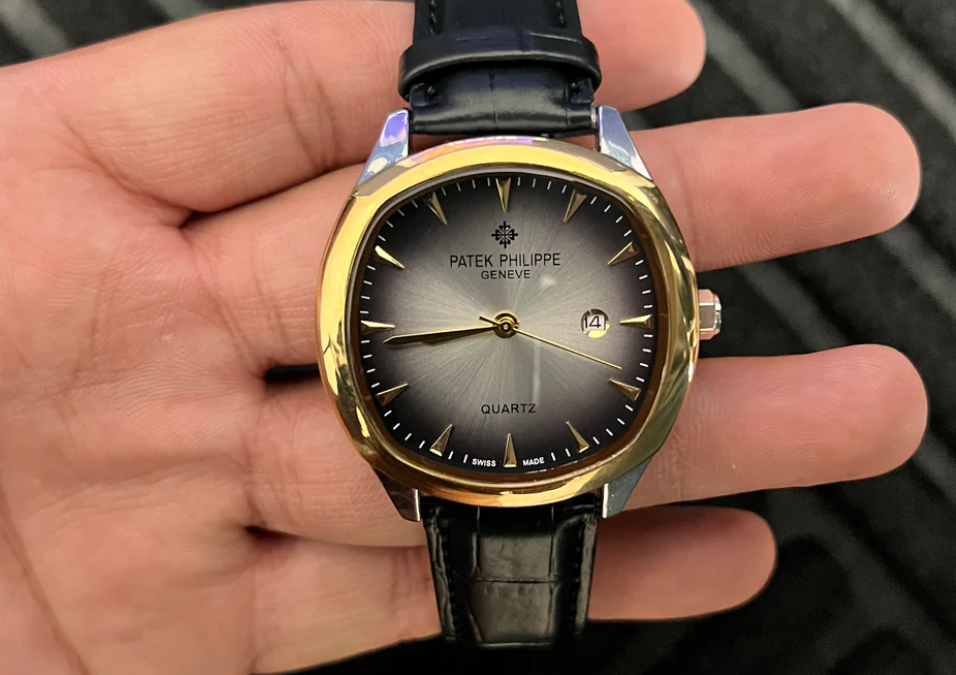 Patek Philippe -Geneve Belt - Golden Gray Black