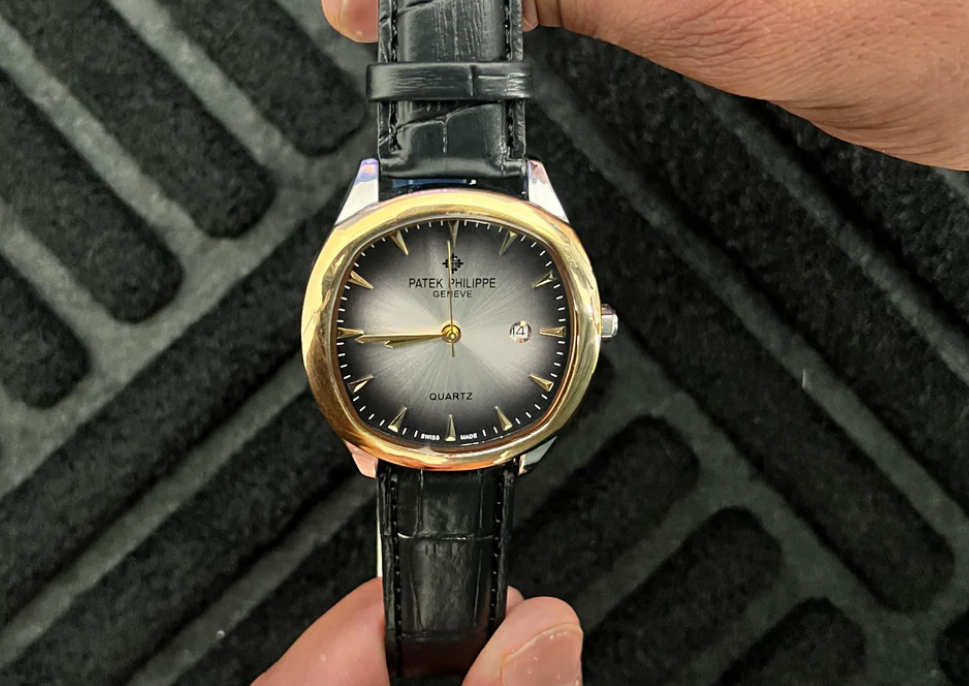 Patek Philippe -Geneve Belt - Golden Gray Black