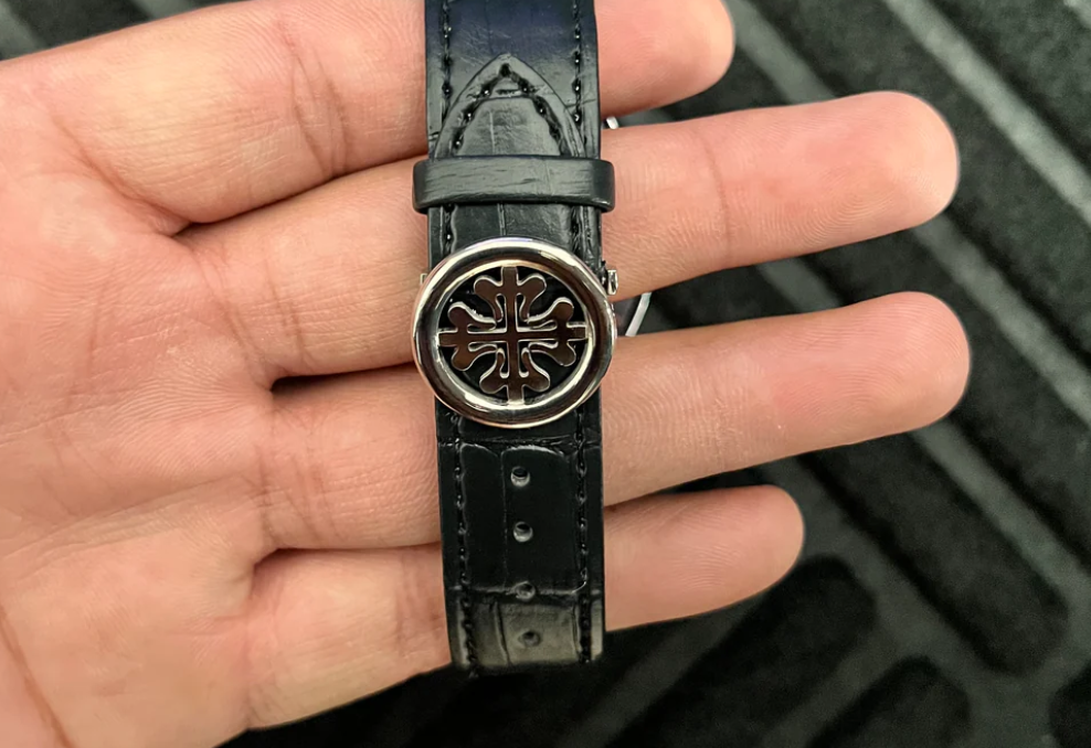 Patek Philippe -Geneve Belt - Golden Gray Black