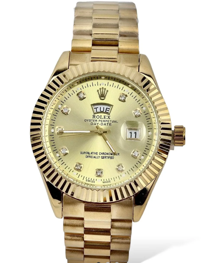 Rolex Watch | Day and Date Working | Golden
