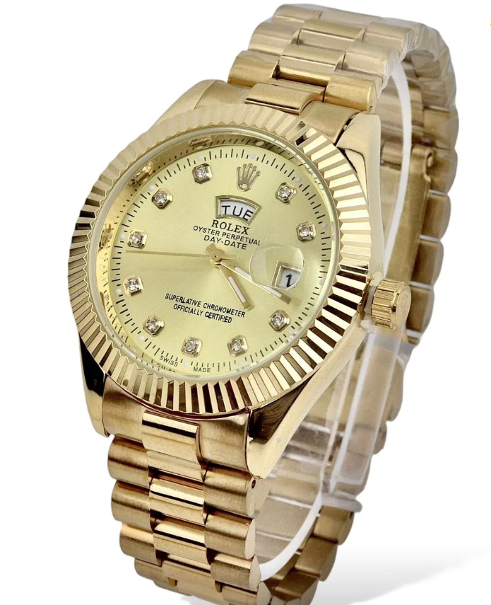 Rolex Watch | Day and Date Working | Golden