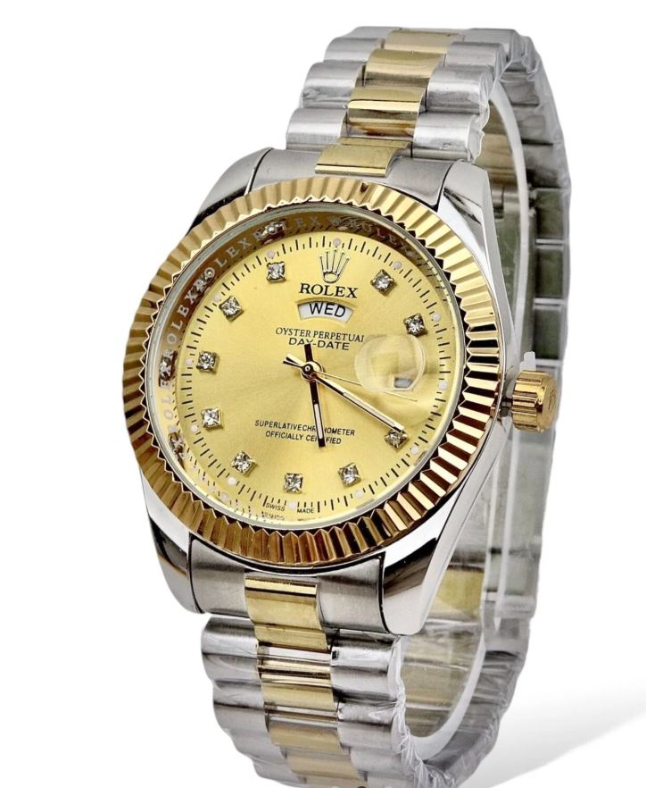 Rolex Watch With Master Lock And Day & Date Working Premium Quality