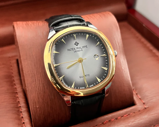Patek Philippe -Geneve Belt - Golden Gray Black
