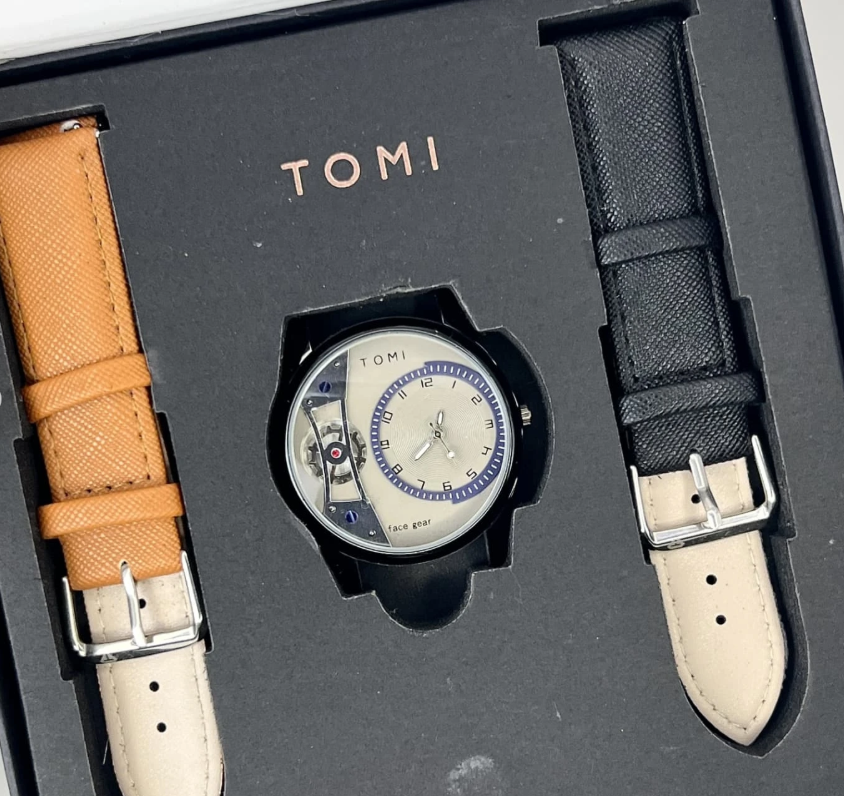 TOMI Face Gear Model Watch – Dual Strap Edition